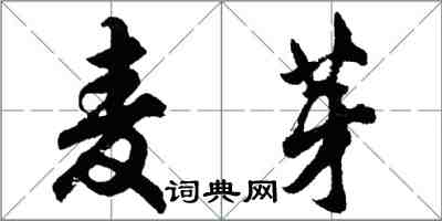 胡問遂麥芽行書怎么寫