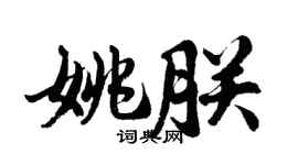 胡問遂姚朕行書個性簽名怎么寫