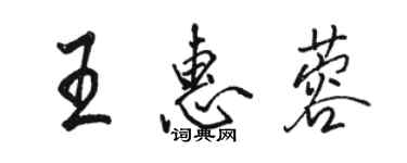 駱恆光王惠蓉行書個性簽名怎么寫