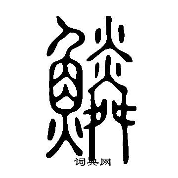 說文解字寫的鱗