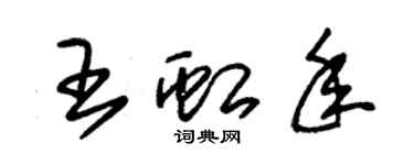 朱錫榮王虹年草書個性簽名怎么寫