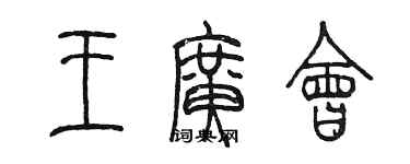 陳墨王廣會篆書個性簽名怎么寫