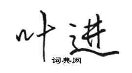 駱恆光葉進行書個性簽名怎么寫