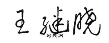 駱恆光王繼曉草書個性簽名怎么寫