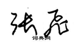 朱錫榮張飛草書個性簽名怎么寫