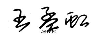 朱錫榮王孟虹草書個性簽名怎么寫