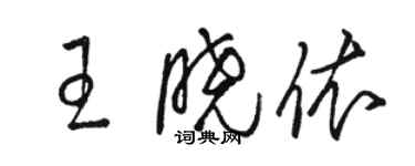 駱恆光王曉依草書個性簽名怎么寫