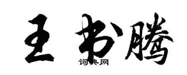胡問遂王書騰行書個性簽名怎么寫