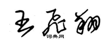朱錫榮王飛翔草書個性簽名怎么寫