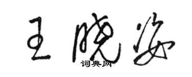 駱恆光王曉姿草書個性簽名怎么寫