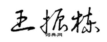 曾慶福王振棟草書個性簽名怎么寫