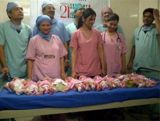 印度一母親在“光棍節”生下11胞胎 你敢相信嗎?