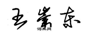 朱錫榮王崇東草書個性簽名怎么寫