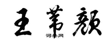 胡問遂王葦顏行書個性簽名怎么寫