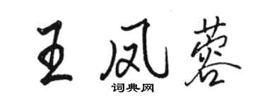 駱恆光王鳳蓉行書個性簽名怎么寫