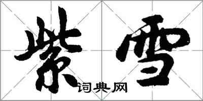 胡問遂紫雪行書怎么寫