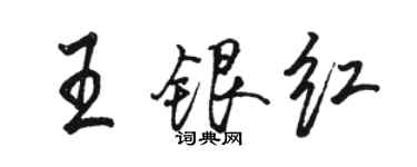 駱恆光王銀紅行書個性簽名怎么寫
