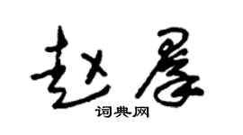 朱錫榮趙群草書個性簽名怎么寫