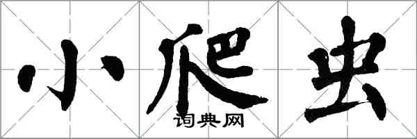 翁闓運小爬蟲楷書怎么寫