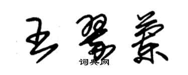 朱錫榮王翠蘭草書個性簽名怎么寫