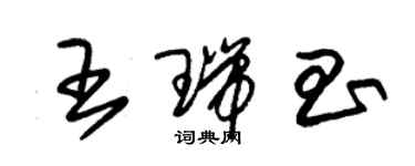 朱錫榮王瑞昌草書個性簽名怎么寫