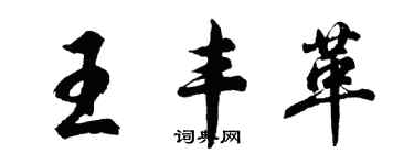 胡問遂王豐革行書個性簽名怎么寫