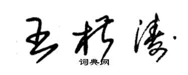 朱錫榮王椒濤草書個性簽名怎么寫