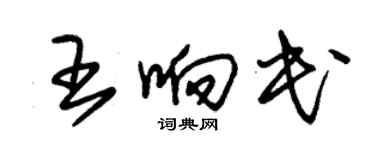朱錫榮王響民草書個性簽名怎么寫