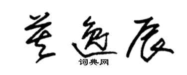 朱錫榮莫逸辰草書個性簽名怎么寫