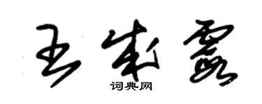 朱錫榮王成霞草書個性簽名怎么寫