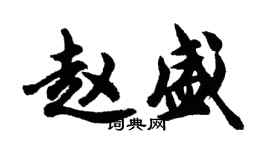 胡問遂趙盛行書個性簽名怎么寫