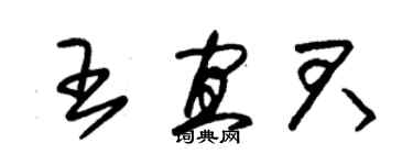 朱錫榮王宜君草書個性簽名怎么寫