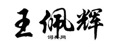 胡問遂王佩輝行書個性簽名怎么寫