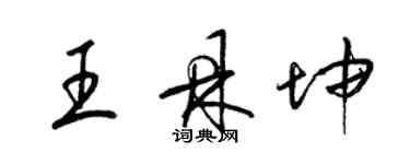 梁錦英王鼎坤草書個性簽名怎么寫