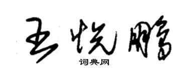 朱錫榮王悅鵬草書個性簽名怎么寫