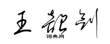 梁錦英王韶劍草書個性簽名怎么寫