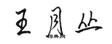 駱恆光王月叢行書個性簽名怎么寫