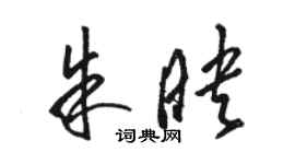 駱恆光朱映草書個性簽名怎么寫