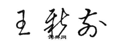 駱恆光王新前草書個性簽名怎么寫