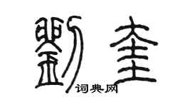 陳墨劉奎篆書個性簽名怎么寫