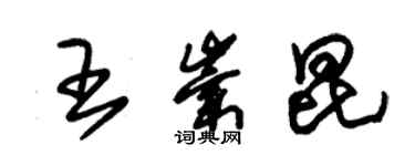 朱錫榮王崇昆草書個性簽名怎么寫