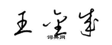 梁錦英王金成草書個性簽名怎么寫