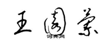 梁錦英王園蘭草書個性簽名怎么寫