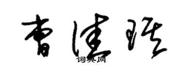 朱錫榮曹佳琪草書個性簽名怎么寫