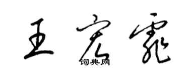 梁錦英王宏霏草書個性簽名怎么寫