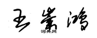 朱錫榮王崇鴻草書個性簽名怎么寫