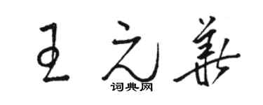 駱恆光王元華草書個性簽名怎么寫