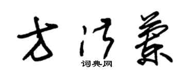 朱錫榮方淑蘭草書個性簽名怎么寫