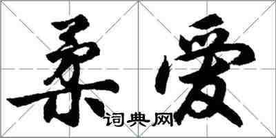 胡問遂柔愛行書怎么寫