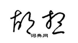 梁錦英胡想草書個性簽名怎么寫